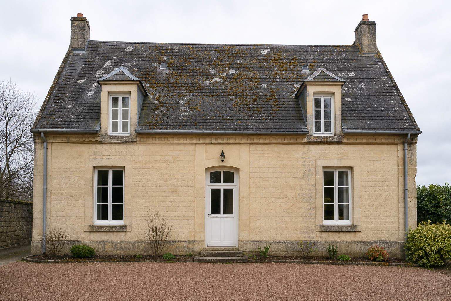 Exemple illustratif d’une couverture vieillie avant rénovation